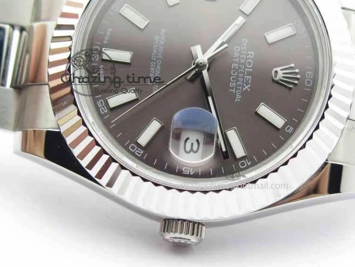 MiroTime 0325 Tailored DateJust II 41mm SS BP Maker Best Edition Dark Gray Dial On SS Bracelet SA 3735